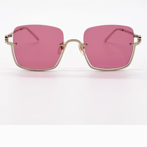 Gucci Gold Pink GG1279s 003 Pink Woman Sunglasses - Picture 12 of 13